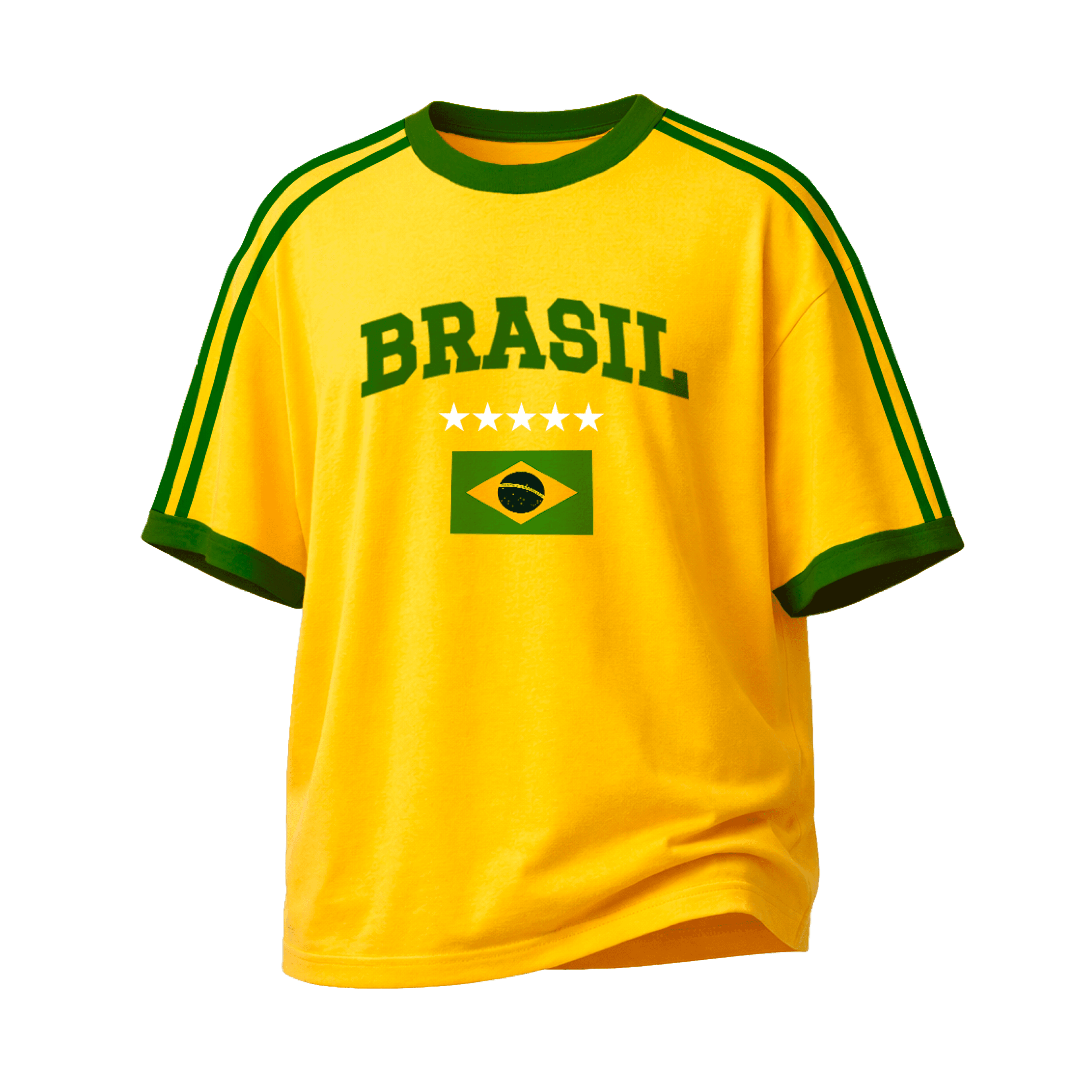 Camiseta Amarela Retrô Oversize